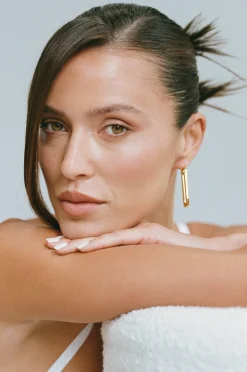 Porter Oval Hoops Earrings - Gold