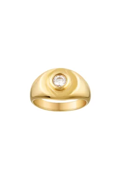 Porter Signet Pinky Ring  ~ clear