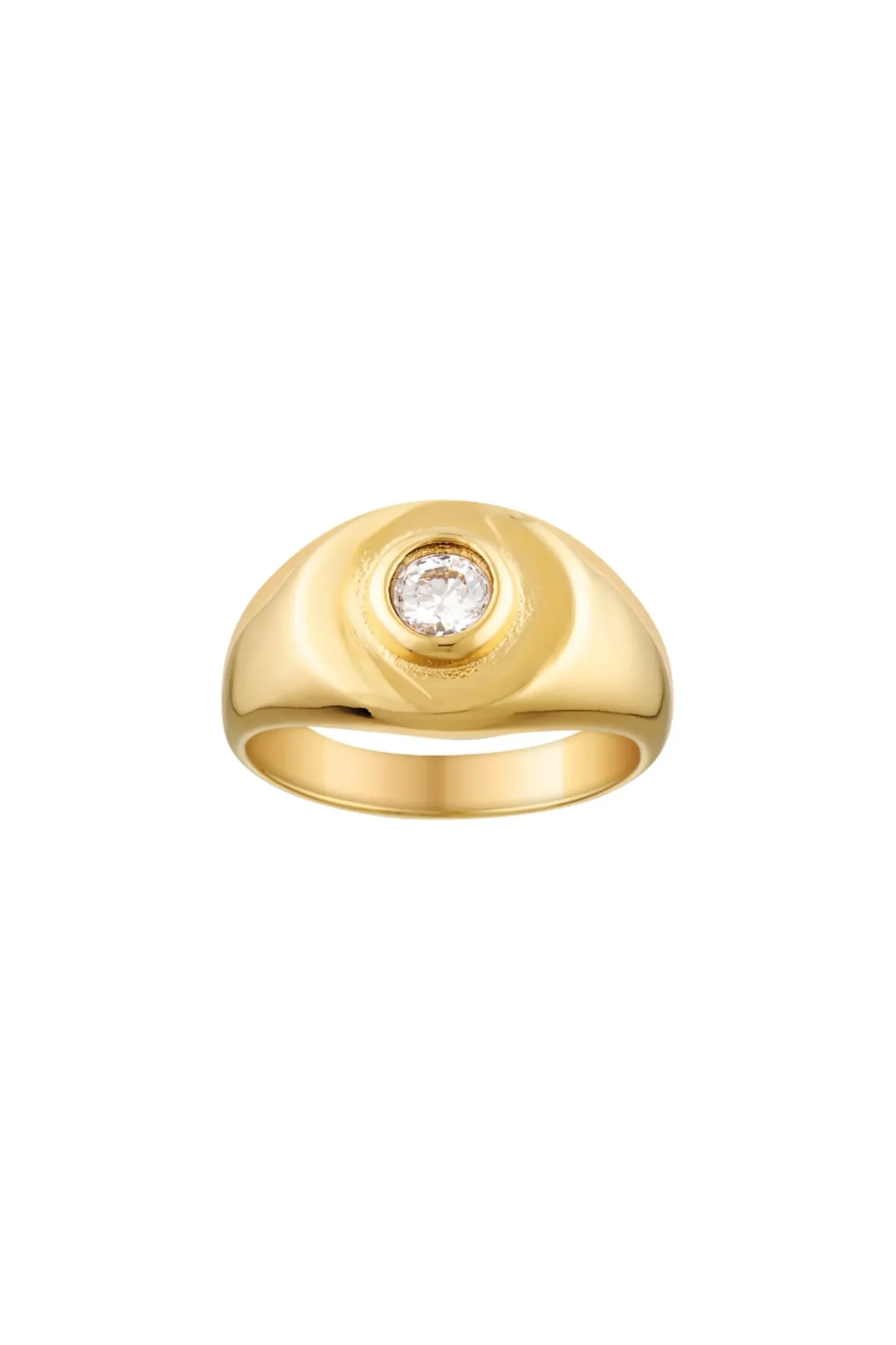 Porter Signet Pinky Ring ~ clear