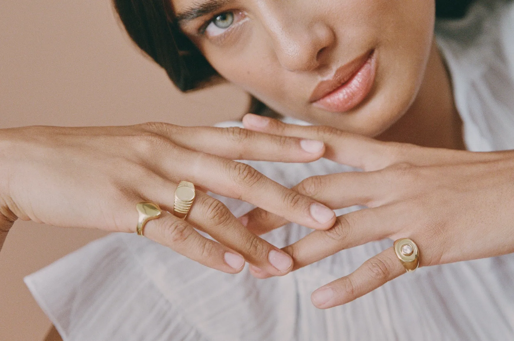 Porter Signet Pinky Ring ~ clear