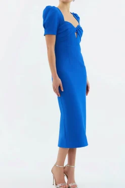 Rebecca Vallance Antonella Midi Dress - Marine Blue