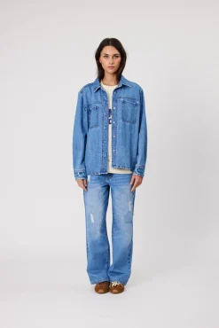 Remain Effie Shirt - Mid Blue