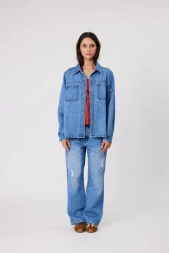Remain Effie Shirt - Mid Blue