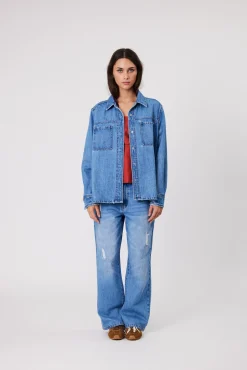 Remain Effie Shirt - Mid Blue
