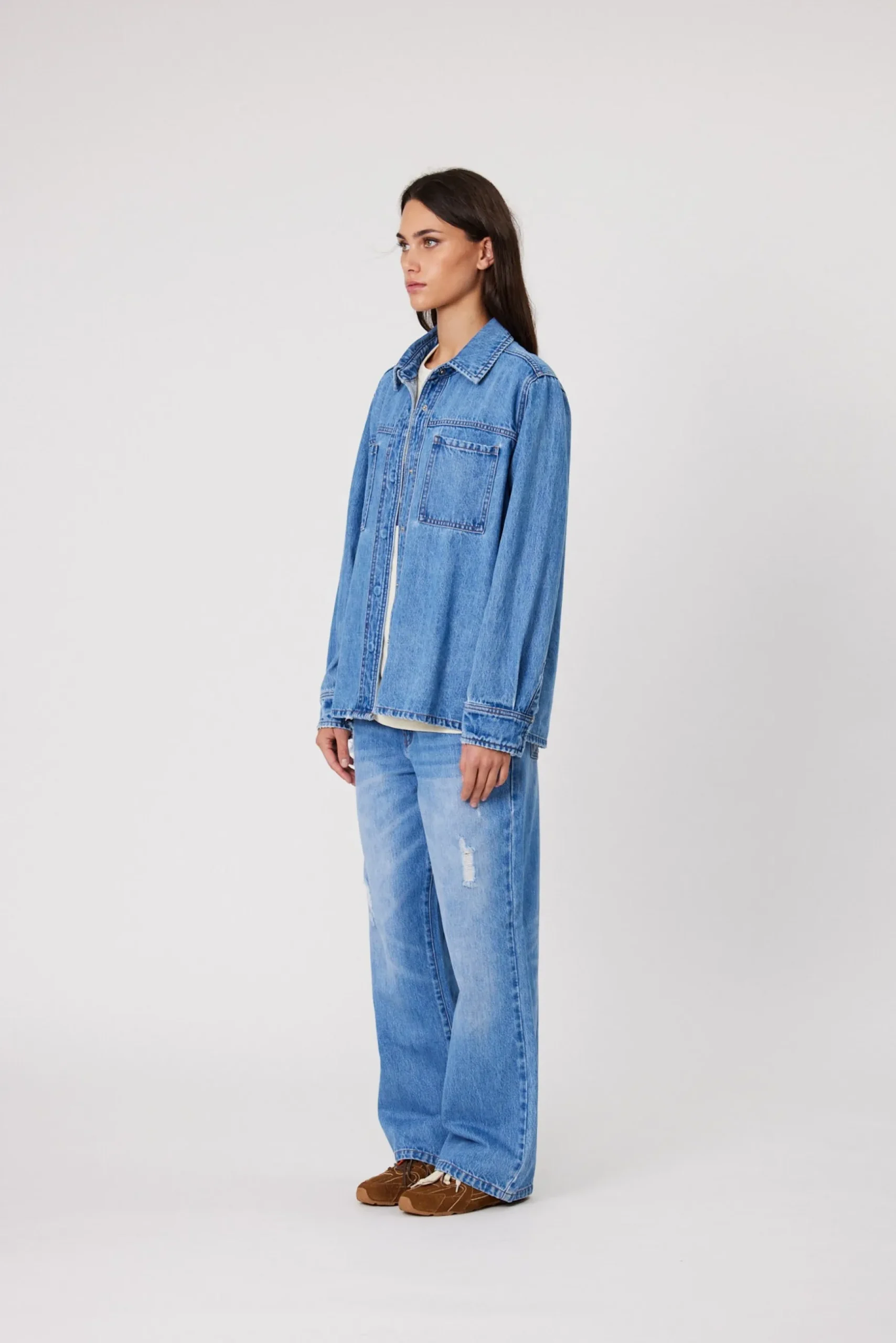 Remain Effie Shirt - Mid Blue