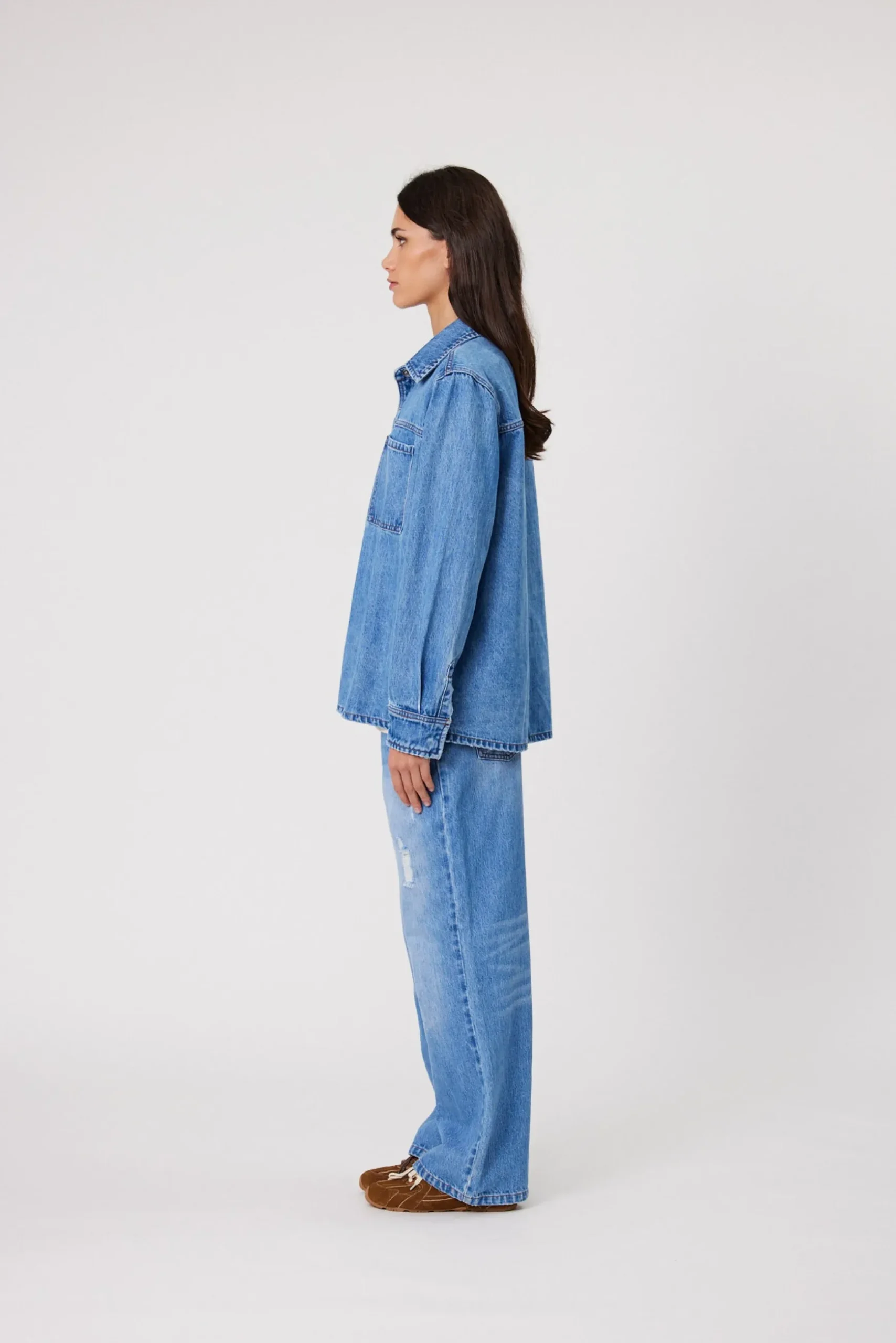 Remain Effie Shirt - Mid Blue