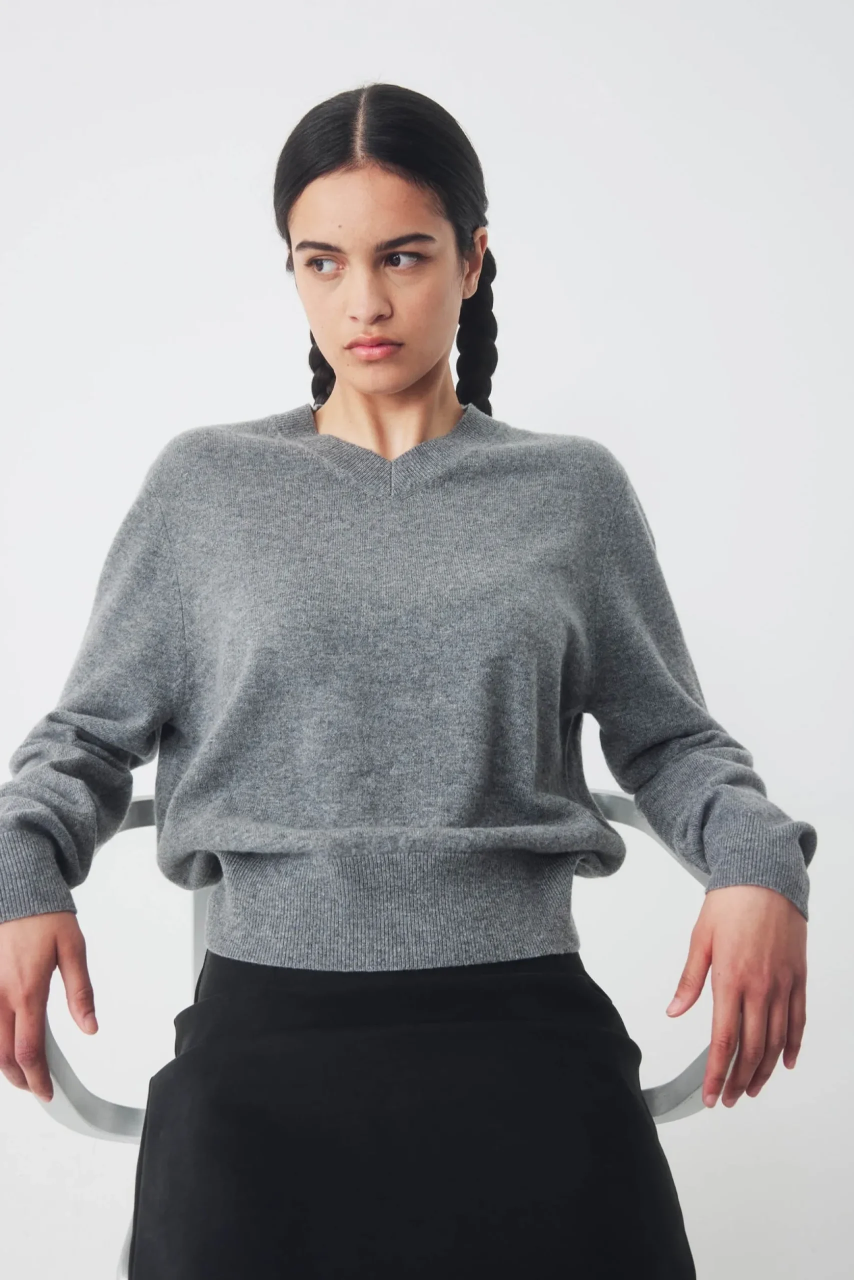 Ricochet Amina Jumper - Mid Grey