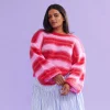 Ruby Josie Sweater - Pink / Red Stripe