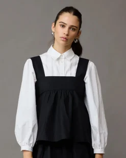 Ruby Margie Tie-Back Top - Black