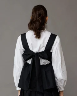 Ruby Margie Tie-Back Top - Black