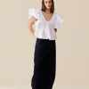 Ruby Noni Ruffle Top - White