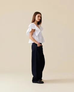 Ruby Noni Ruffle Top - White