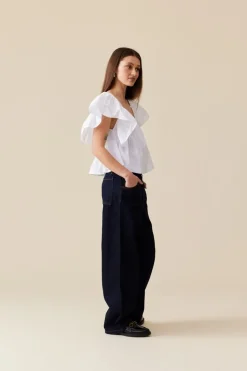 Ruby Noni Ruffle Top - White