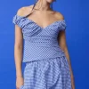Ruby Raquale Top - Blue Gingham
