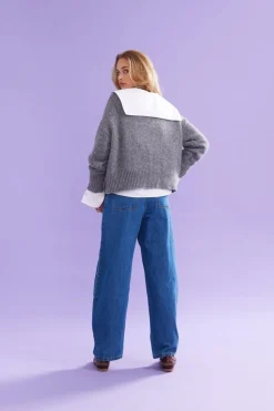 Ruby Rhea Sweater - Grey Marle
