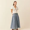 Ruby Trulli Skirt - Navy Yellow Tartan | PRE ORDER | Arriving 28 March