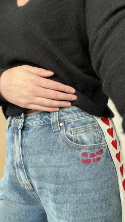 Sabbi Raving Hearts Jeans - Denim