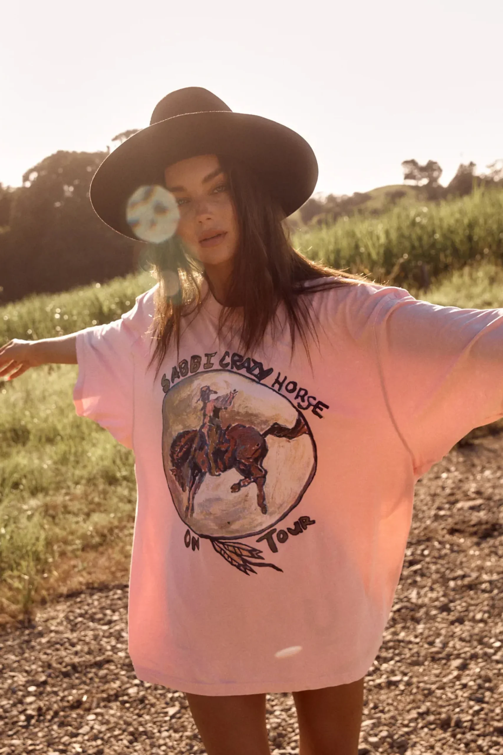 Sabbi The Crazy Horse Tee - Pink