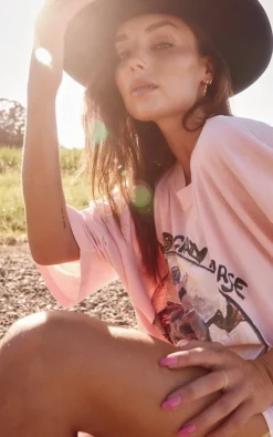 Sabbi The Crazy Horse Tee - Pink