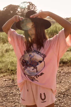 Sabbi The Crazy Horse Tee - Pink