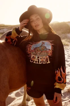 Sabbi The Flaming Cowboy Diego Jumper - Black