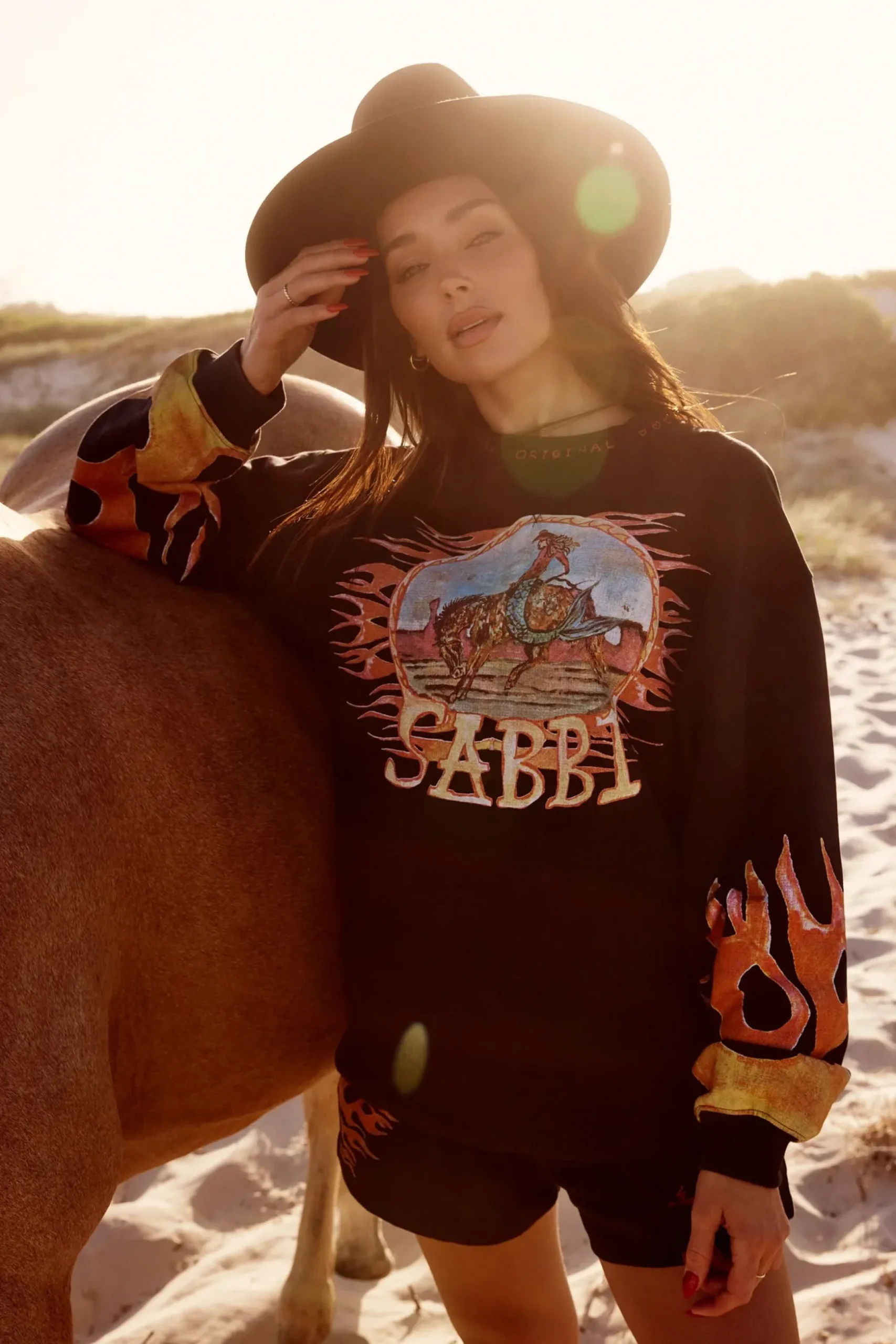 Sabbi The Flaming Cowboy Diego Jumper - Black
