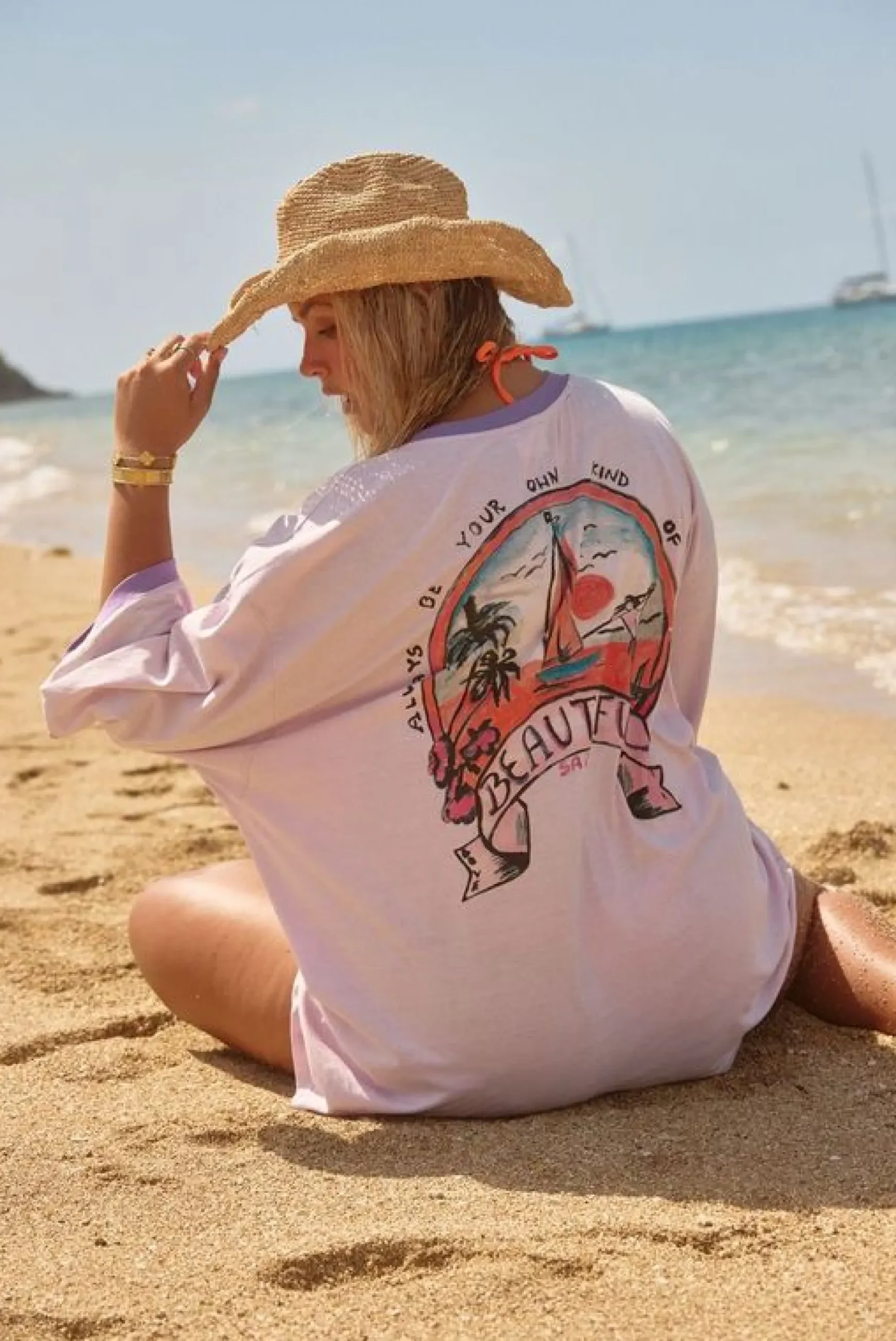 Sabbi The Love Rules Tee - Lilac