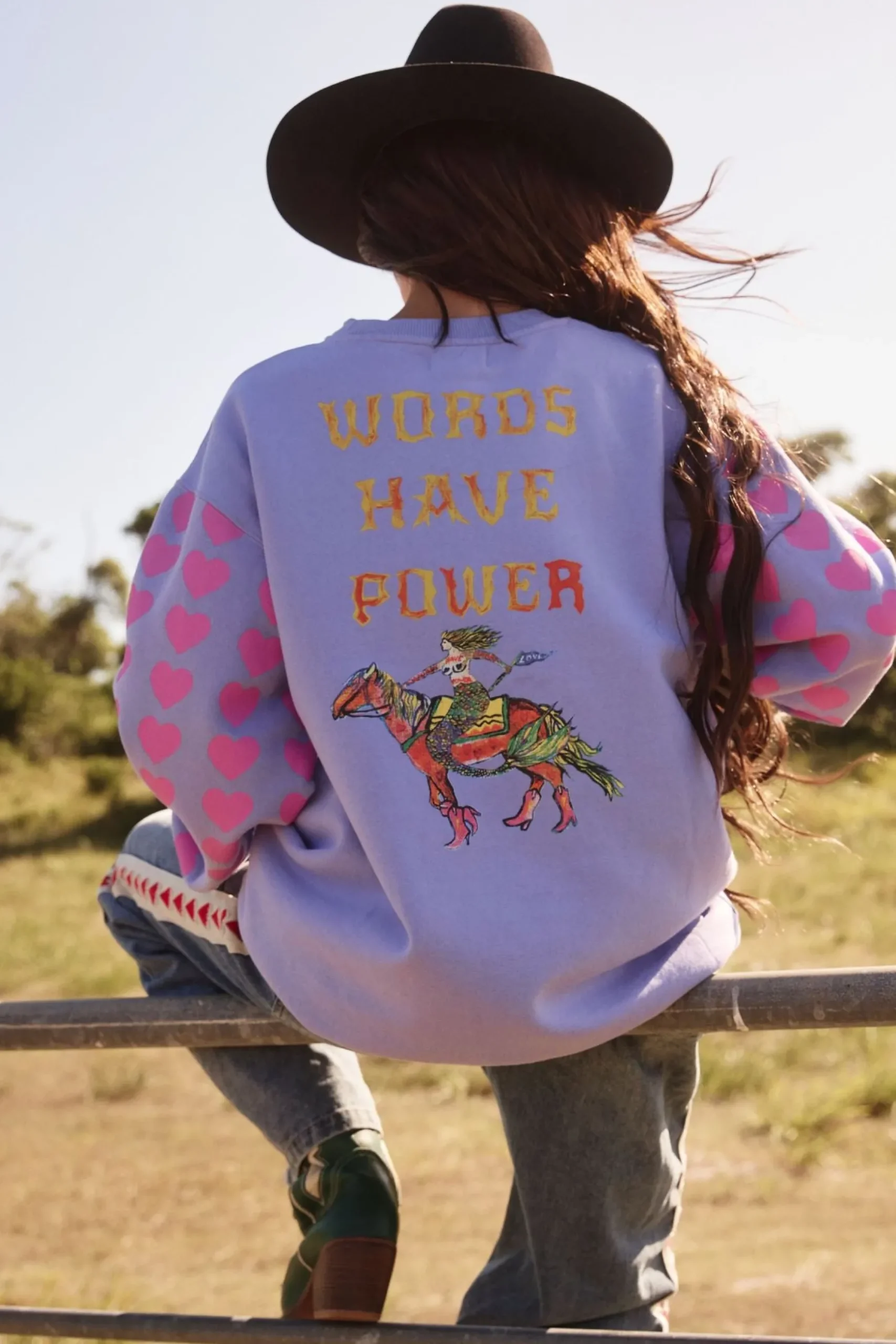 Sabbi The Words Have Power Jumper - Pegasus/Lilac