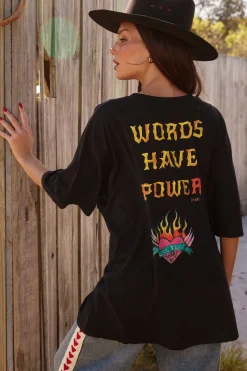 Sabbi The Words Have Power Tee - Black