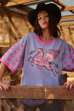 Sabbi Words Have Power Tee - Pegasus/Lilac