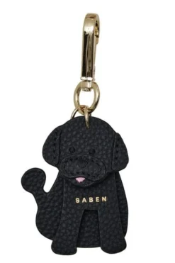 Saben Charm Keyring Didi Dog - Black