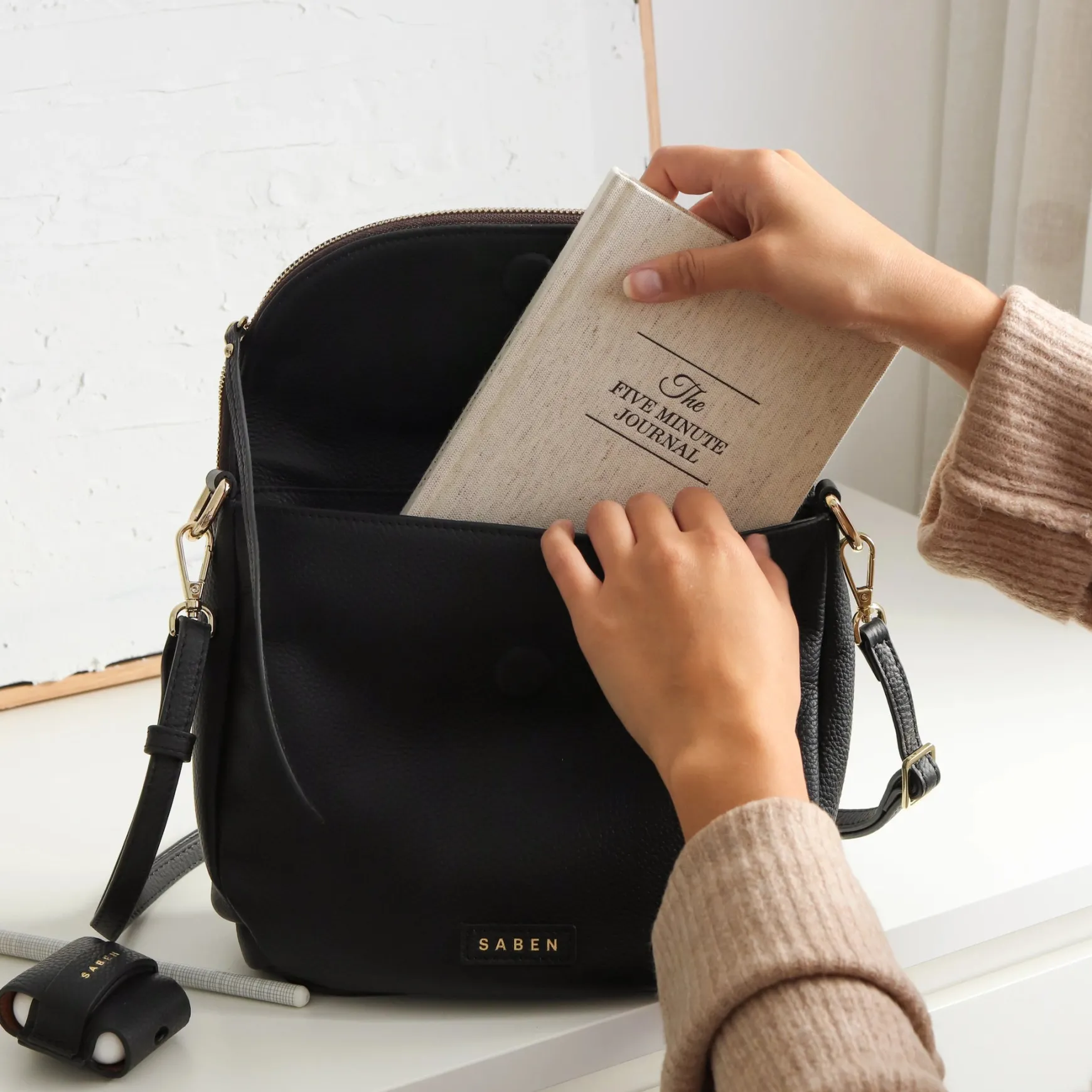 SABEN Fifi Crossbody Bag - Black