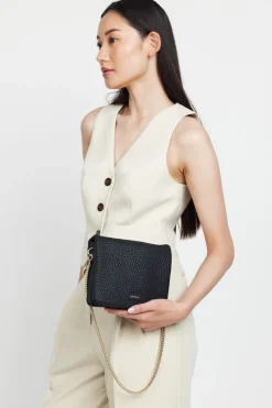 SABEN Fox Crossbody Bag - Black Bubble