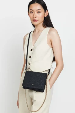 SABEN Fox Crossbody Bag - Black Bubble