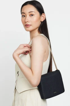 SABEN Fox Crossbody Bag - Black Bubble