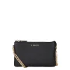 SABEN Lily Mini Bag - Black + Gold Curb Chain