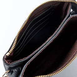 SABEN Lily Mini Bag - Black + Gold Curb Chain