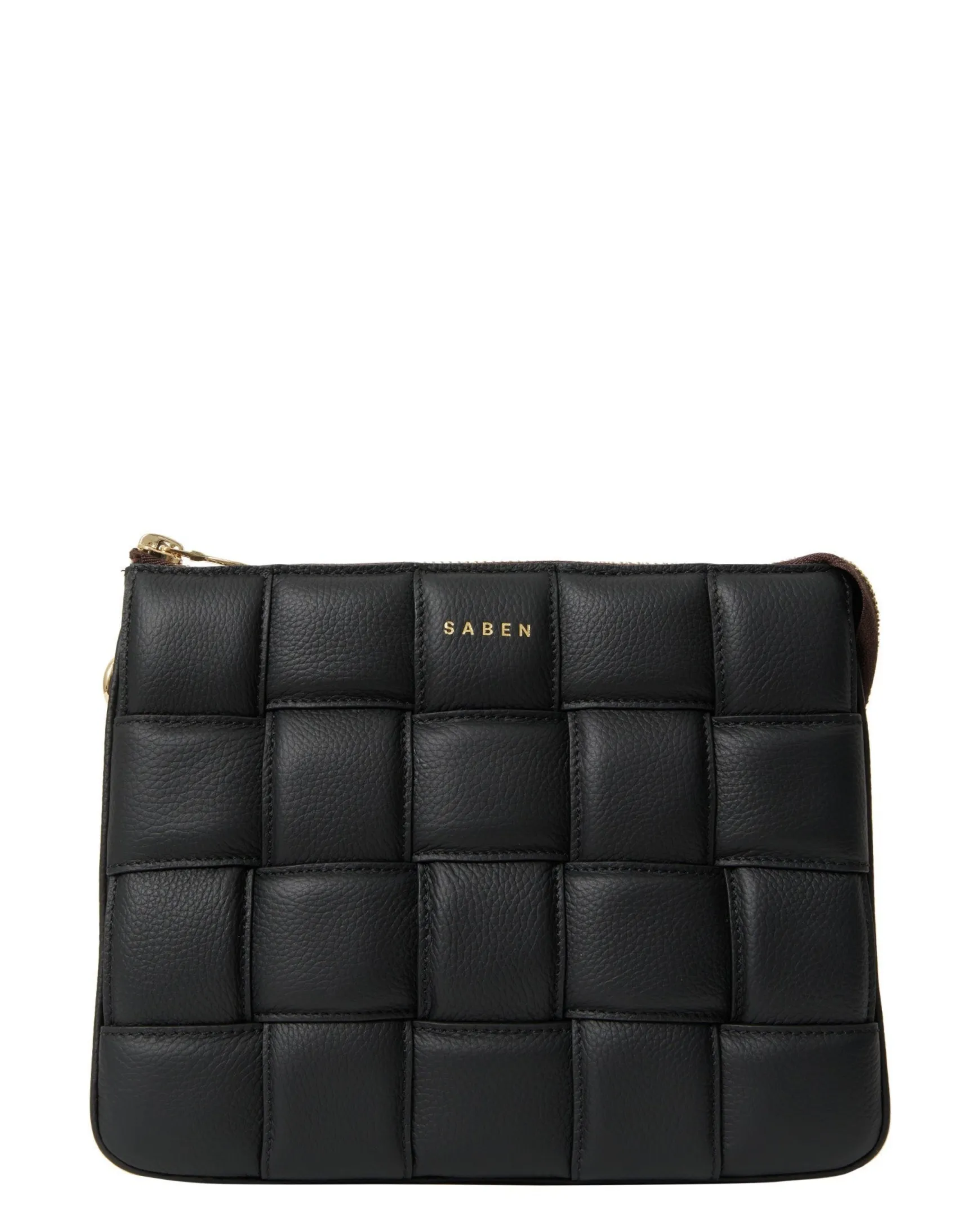 Saben Matilda Shoulder Bag - Black Woven