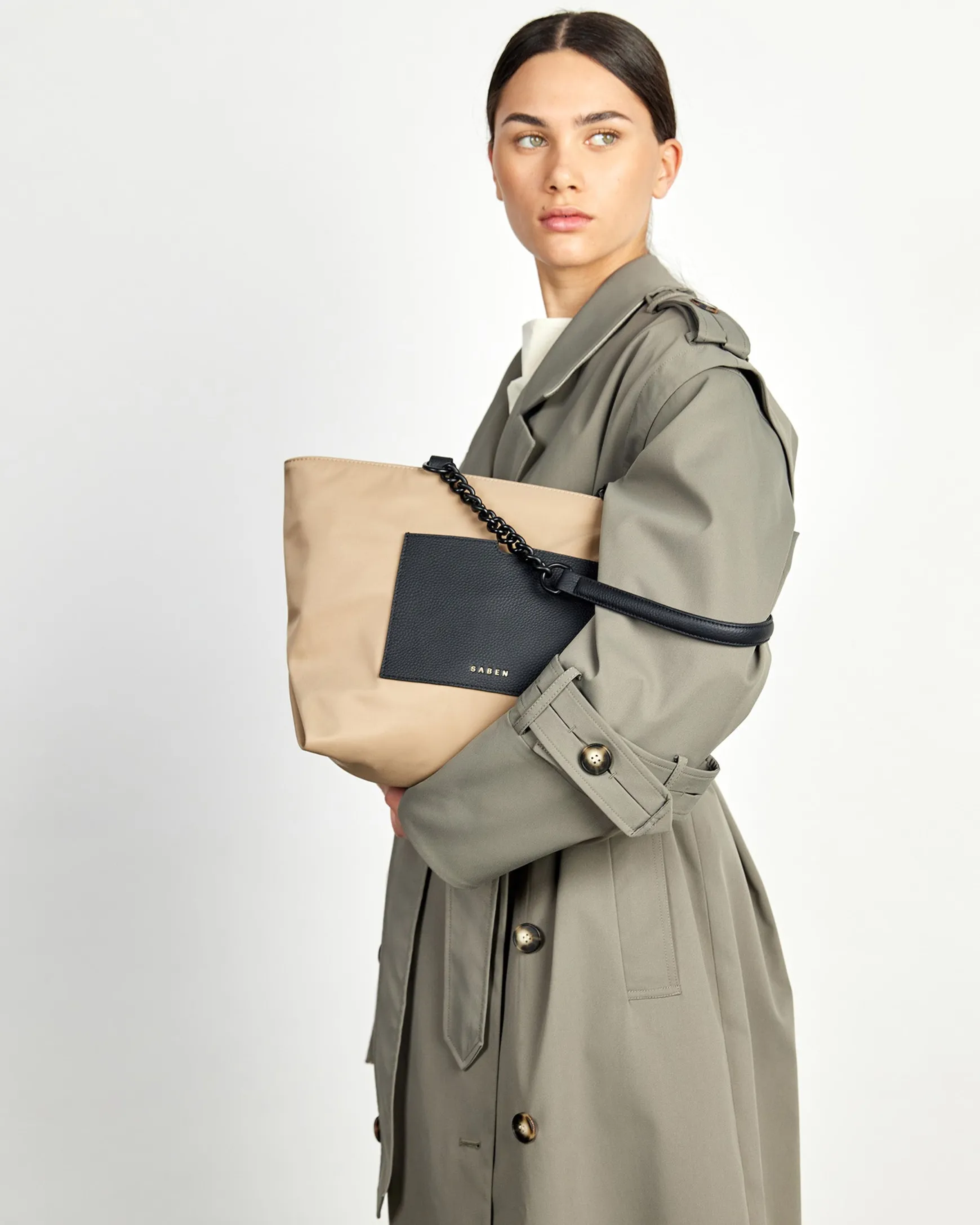 Saben Paris Tote - Tea Recycled Nylon