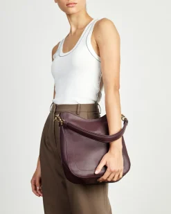 Saben Rebe Shoulder Bag - Merlot