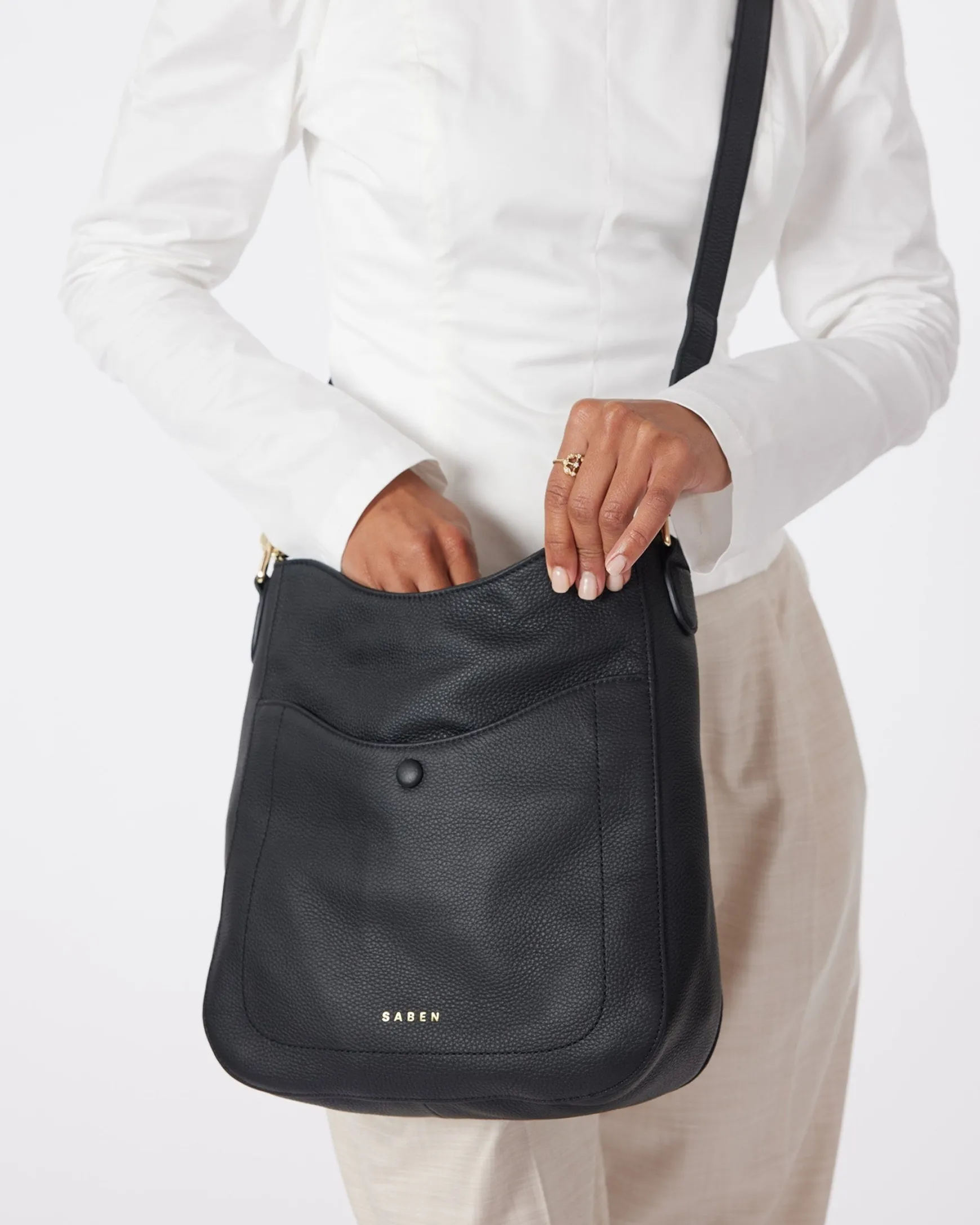 Saben Rebe Shoulder Bag - Black