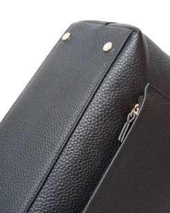 Saben Tilbury Shoulder Bag - Black + Bronze Foil