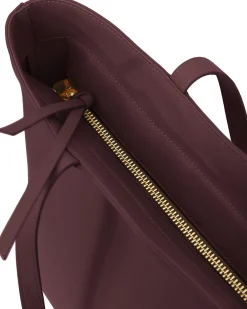 Saben Tilbury Shoulder Bag - Merlot + Bronze