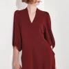 Shjark The Swinton Dress - Merlot | PRE ORDER ARRIVING APRIL/MAY
