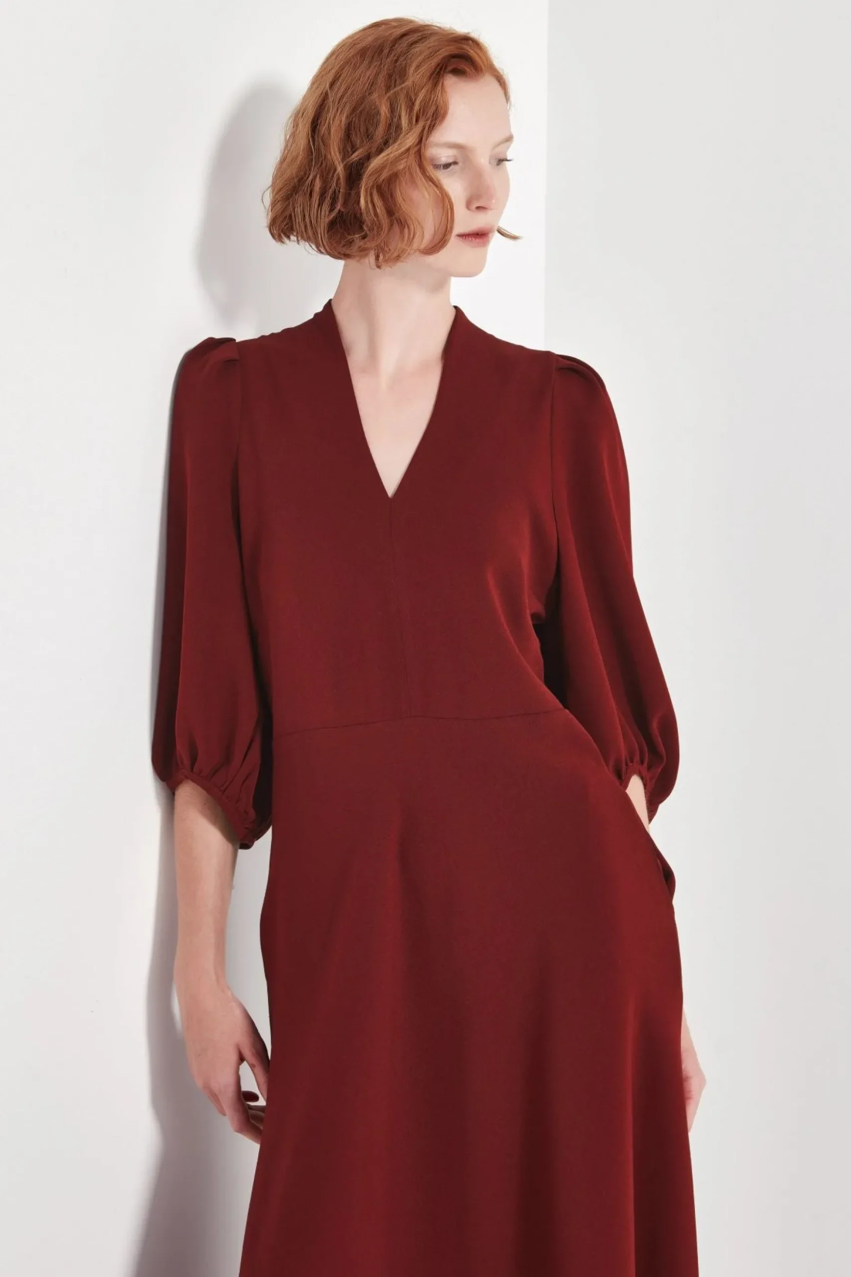 Shjark The Swinton Dress - Merlot | PRE ORDER ARRIVING APRIL/MAY
