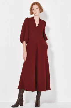Shjark The Swinton Dress - Merlot | PRE ORDER ARRIVING APRIL/MAY
