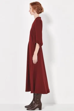 Shjark The Swinton Dress - Merlot | PRE ORDER ARRIVING APRIL/MAY