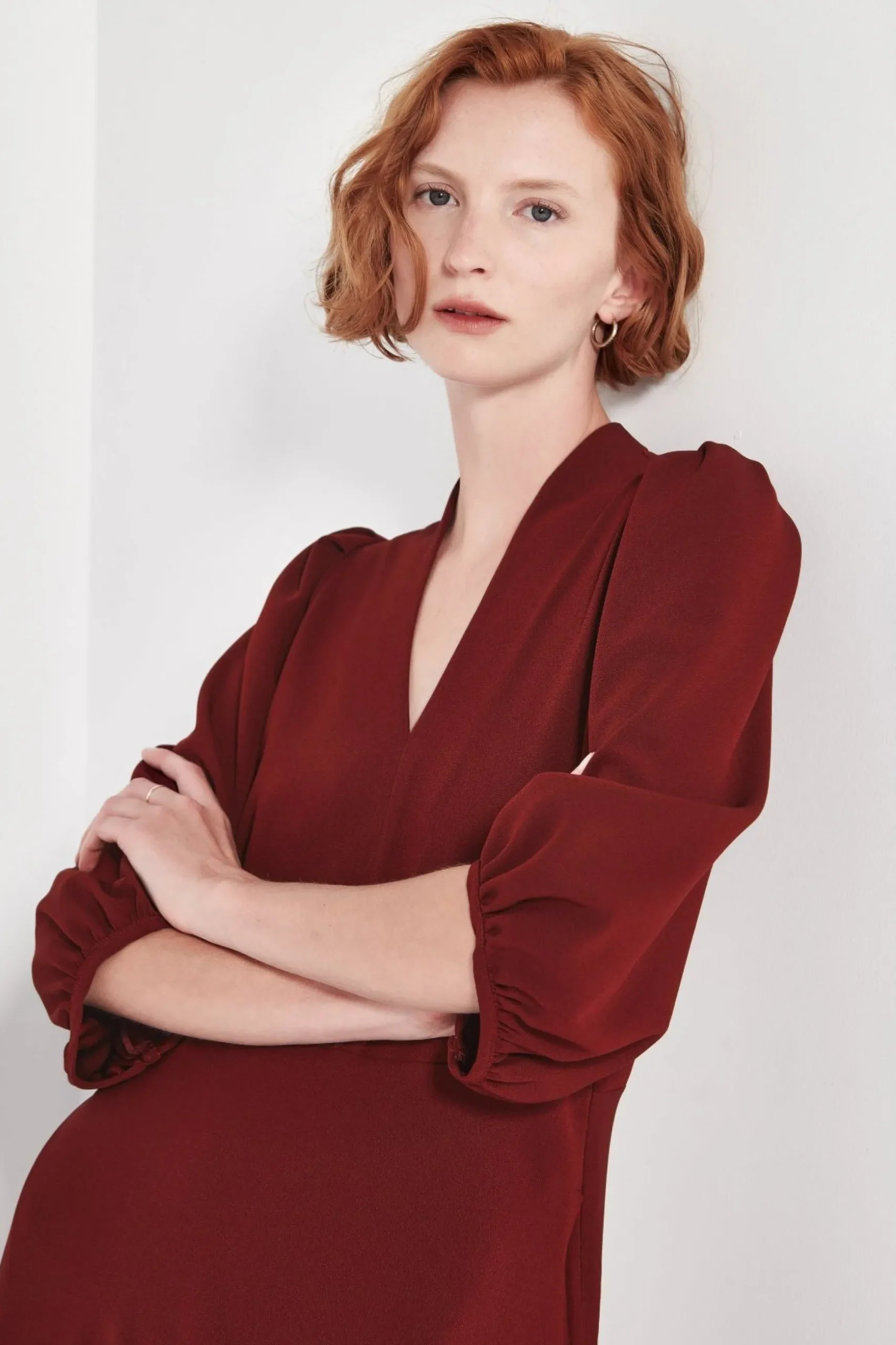 Shjark The Swinton Dress - Merlot | PRE ORDER ARRIVING APRIL/MAY