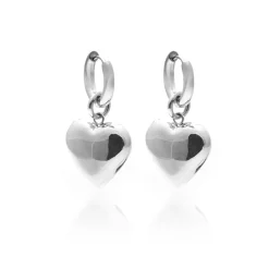 Silk & Steel Bisous Hoops - Silver