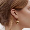 Silk & Steel Bisous Hoops - Gold